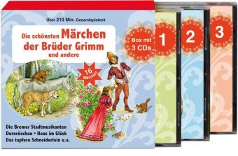 Die schönsten Märchen der Brüder Grimm und andere - 3 Einzel CDs in Schuberbox