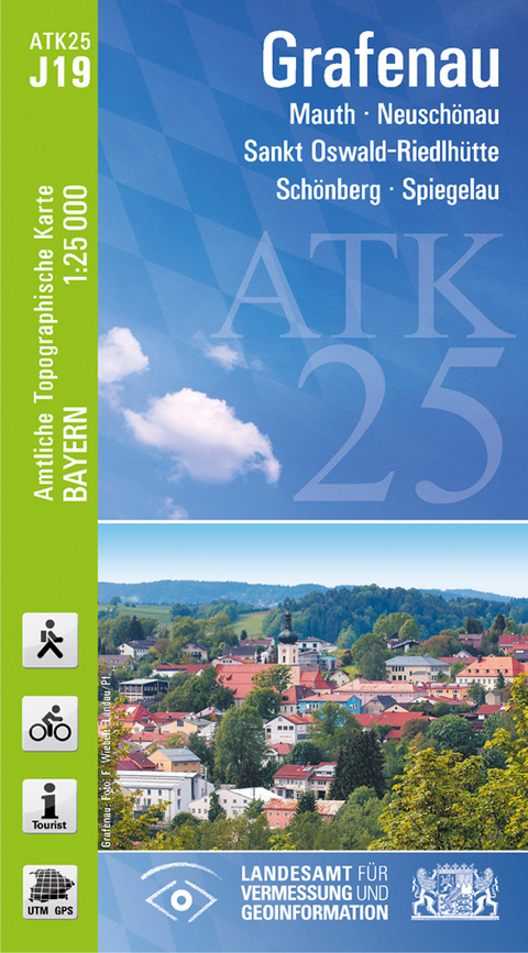 ATK25-J19 Grafenau (Amtliche Topographische Karte 1:25000) - Breitband und Vermessung Landesamt für Digitalisierung  Bayern