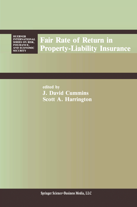 Fair Rate of Return in Property-Liability Insurance - 