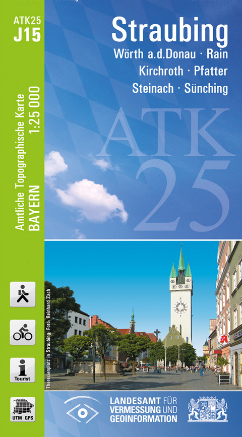 ATK25-J15 Straubing (Amtliche Topographische Karte 1:25000) - Breitband und Vermessung Landesamt für Digitalisierung  Bayern