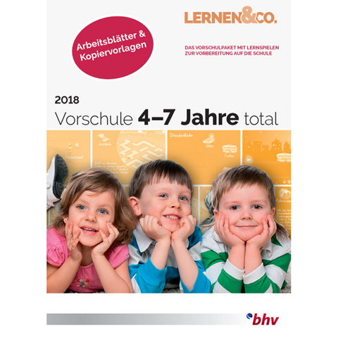 Vorschule 4-7 Jahre total 2018 Arbeitsblätter & Kopiervorlagen