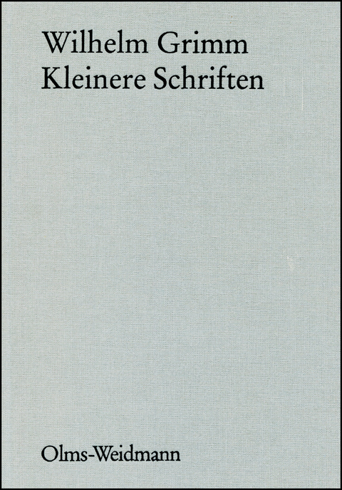 Werke - Wilhelm Grimm