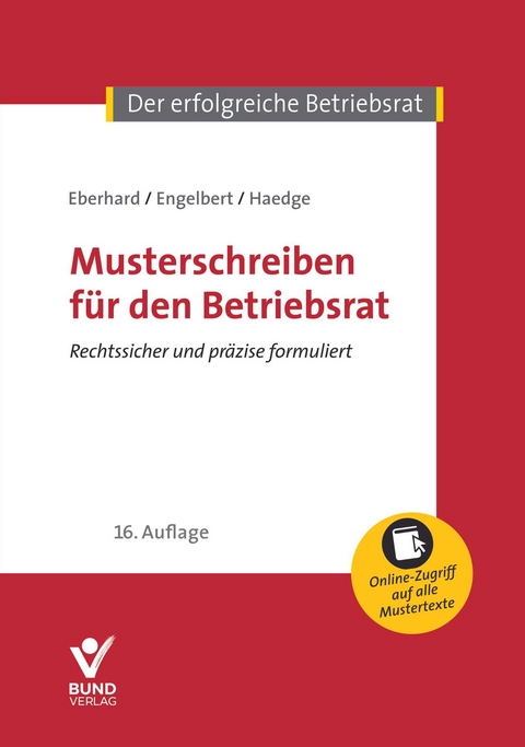 Musterschreiben für den Betriebsrat - Klaus Eberhard, Volker Engelbert, Thomas Haedge