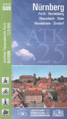 ATK25-G09 Nürnberg (Amtliche Topographische Karte 1:25000) - Breitband und Vermessung Landesamt für Digitalisierung  Bayern