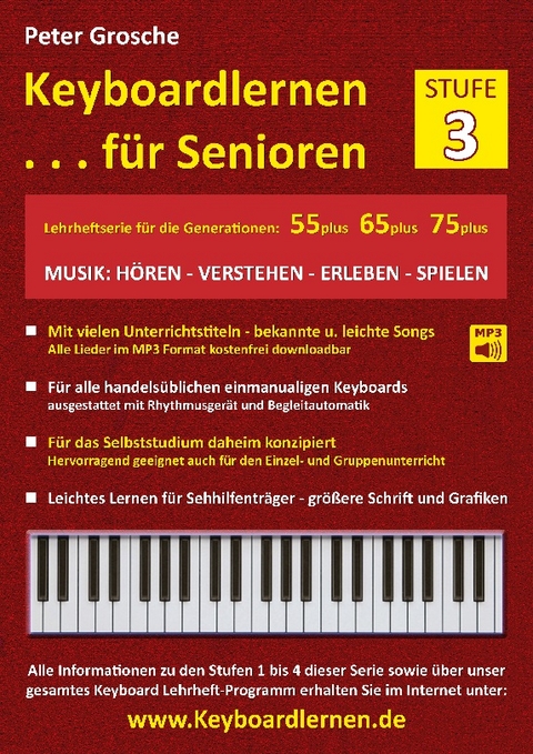 Keyboardlernen für Senioren (Stufe 3) - Peter Grosche