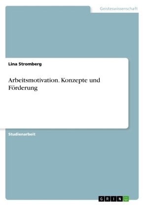 Arbeitsmotivation. Konzepte und Förderung - Lina Stromberg