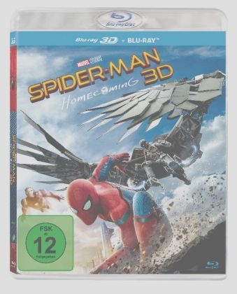 Spider-Man Homecoming 3D, 2 Blu-rays