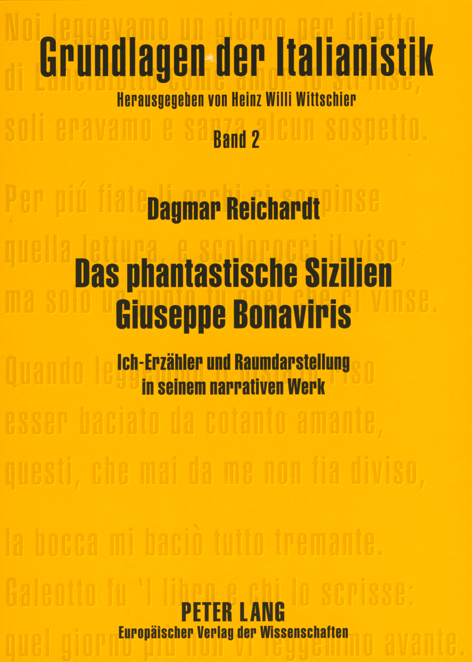 Das phantastische Sizilien Giuseppe Bonaviris - Dagmar Reichardt