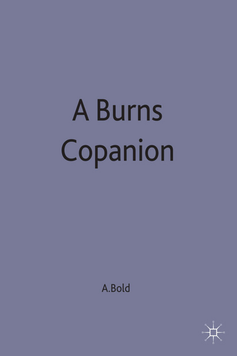 A Burns Companion - Alan Bold