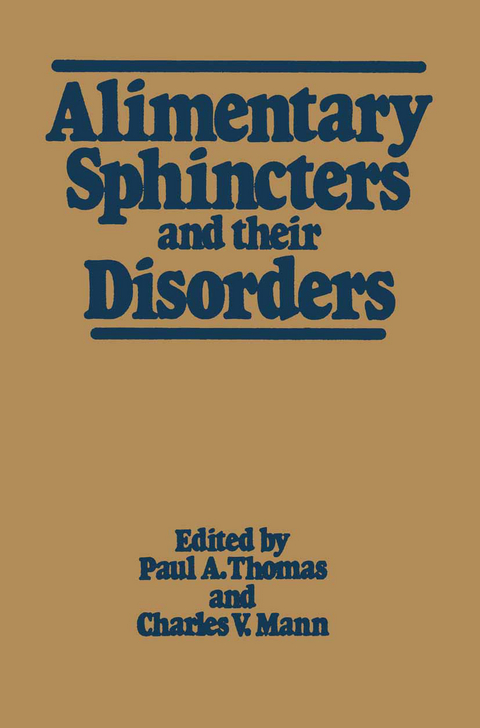 Alimentary Sphincters and their Disorders - 