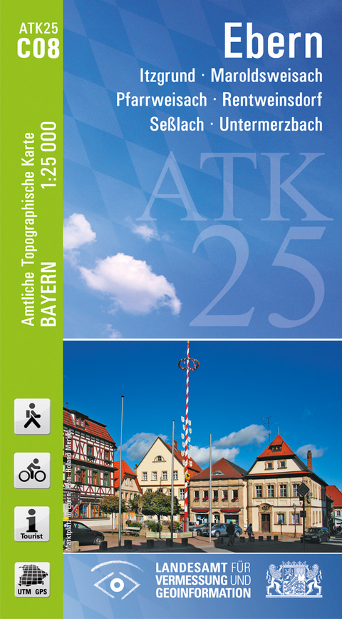 ATK25-C08 Ebern (Amtliche Topographische Karte 1:25000) - Breitband und Vermessung Landesamt für Digitalisierung  Bayern