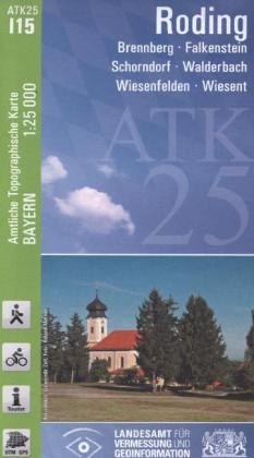 ATK25-I15 Roding (Amtliche Topographische Karte 1:25000) - Breitband und Vermessung Landesamt für Digitalisierung  Bayern