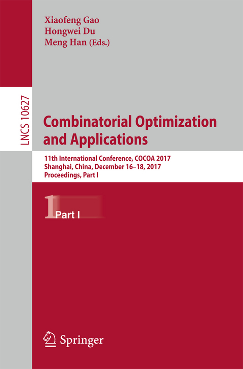 Combinatorial Optimization and Applications - 