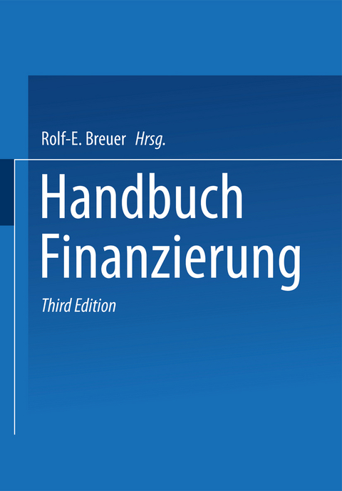 Handbuch Finanzierung - 