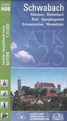 ATK25-H09 Schwabach (Amtliche Topographische Karte 1:25000) - Breitband und Vermessung Landesamt für Digitalisierung  Bayern