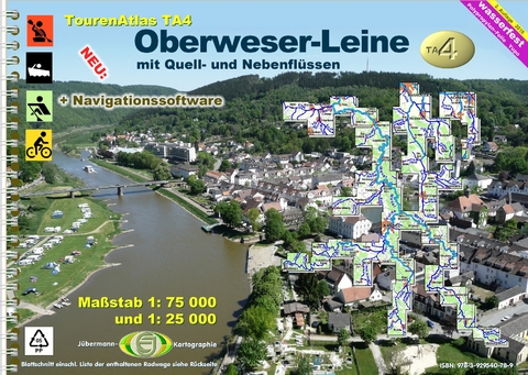 TourenAtlas TA4 Oberweser-Leine - Erhard Jübermann