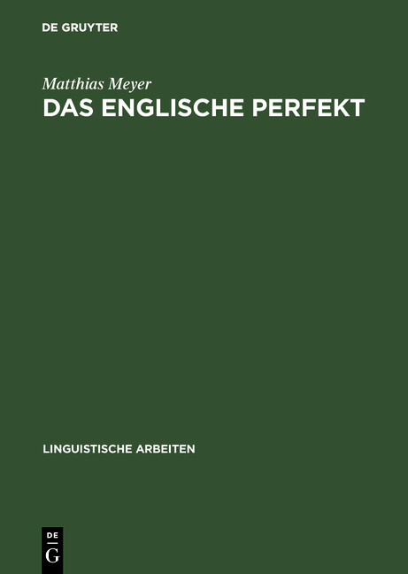 Das englische Perfekt - Matthias Meyer