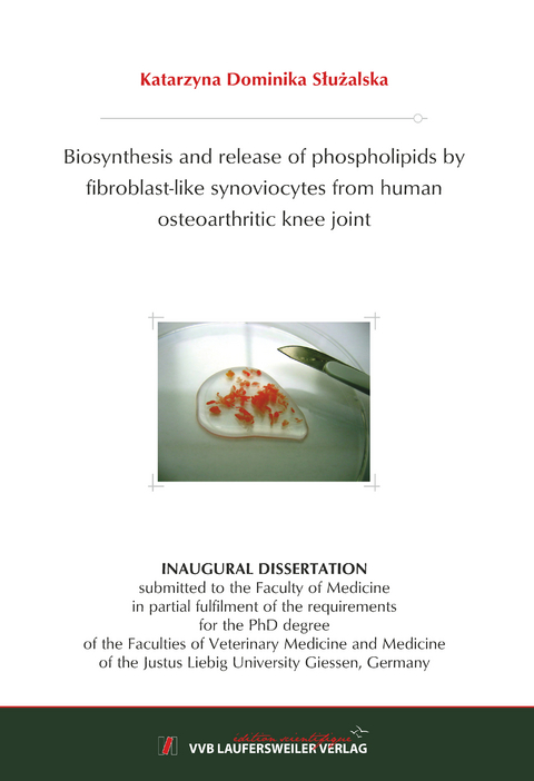 Biosynthesis and release of phospholipids by fibroblast-like synoviocytes from human osteoarthritic knee joint - Katarzyna Sluzalska