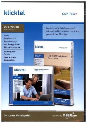klickTel Gold-Paket 2017/2018, 1 DVD-ROM