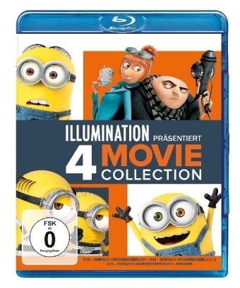 Minions 4 Movie Collection, 4 Blu-rays