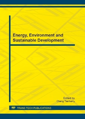 Energy, Environment and Sustainable Development - 