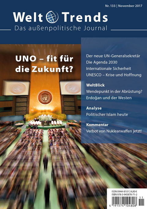 UNO – fit für die Zukunft? - Sigrid Grüner, Thorsten Hasche, Horst Heitmann, Leo Hoffmann-Axthelm, Klaus Hüfner, Alexander Kmentt, Jens Martens, Alexander Neu, Wolfgang Obenland, Eva Mareike Schmitt, Angelika Timm