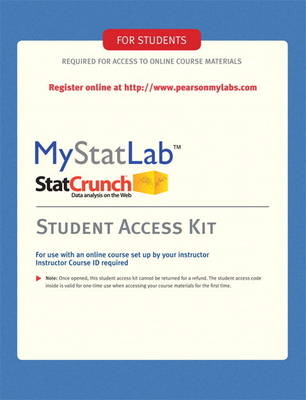 MyLab Statistics  -- Standalone Access Card -  Pearson Education, . . Pearson Education