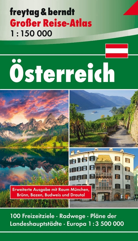 Österreich, Autoatlas 1:150.000, Großer Reise-Atlas - 