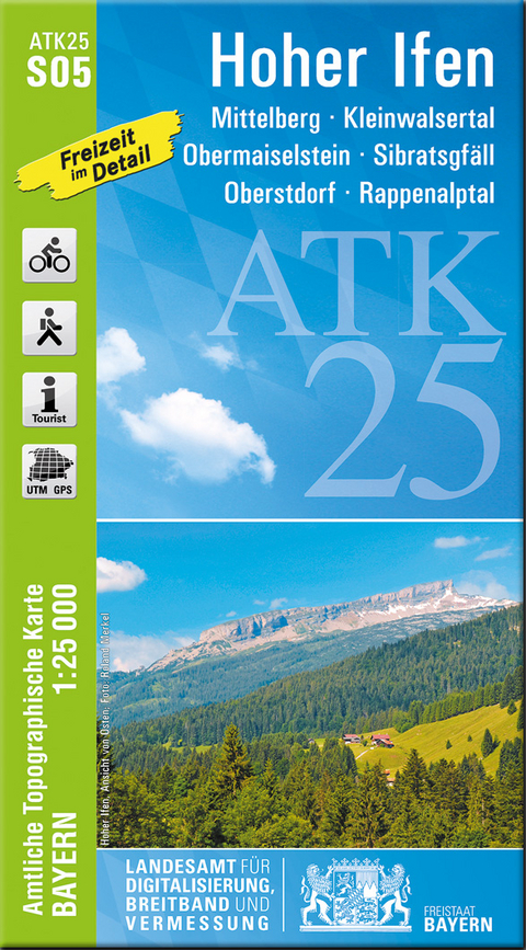 ATK25-S05 Hoher Ifen (Amtliche Topographische Karte 1:25000)