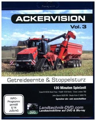 Ackervision - Getreideernte & Stoppelsturz. Vol.3, 1 Blu-ray