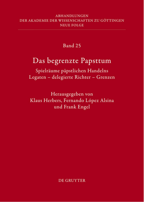 Das begrenzte Papsttum - 