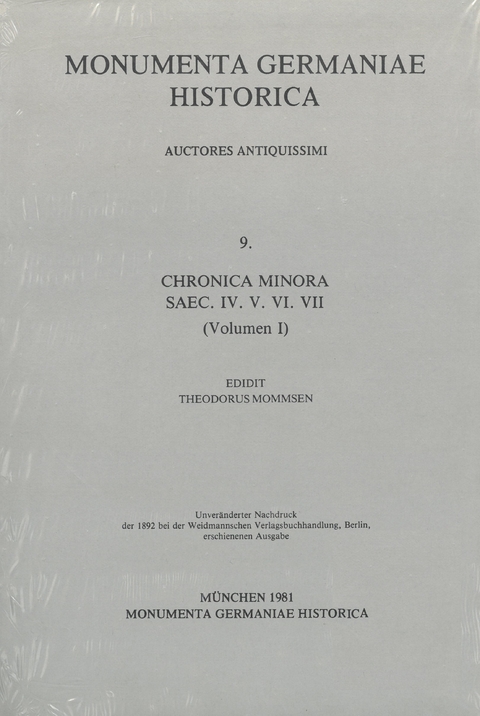 Chronica minora saec. IV. V. VI. VII. - 