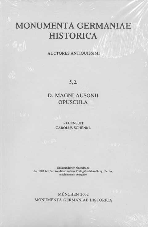 D. Magni Ausonii Opuscula - 