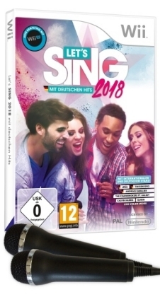 Let's Sing 2018 mit Deutschen Hits, 1 Nintendo Wii-Spiel + 2 Mikrofone