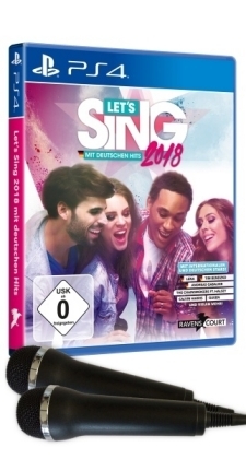 Let's Sing 2018 mit Deutschen Hits, 1 PS4-Blu-Ray Disc + 2 Mikrofone