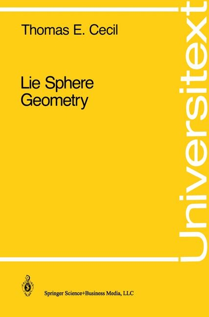 Lie Sphere Geometry - Thomas Cecil