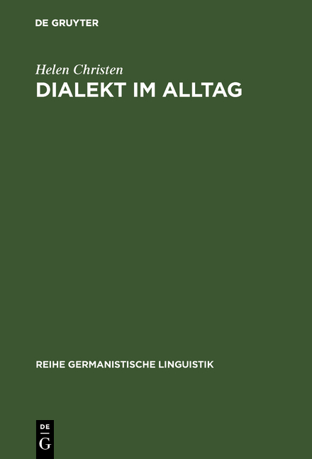 Dialekt im Alltag - Helen Christen
