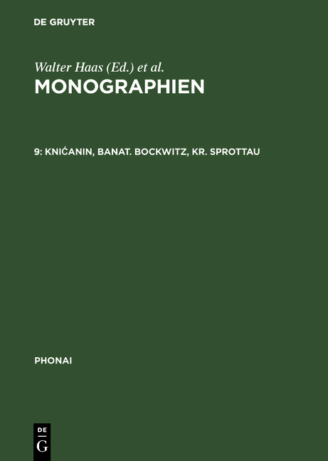 Phonai: Monographien 3