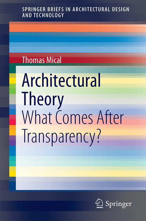 Architectural Theory - Thomas Mical