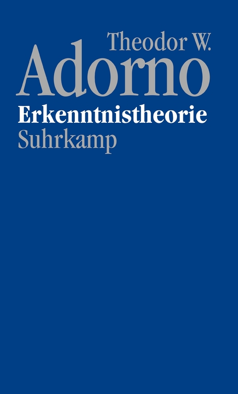 Nachgelassene Schriften. Abteilung IV: Vorlesungen - Theodor W. Adorno