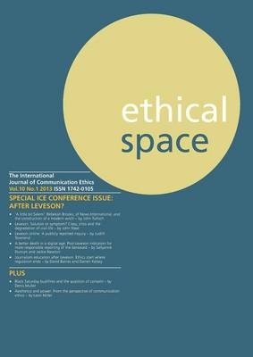 Ethical Space Vol.10 Issue 1 - 