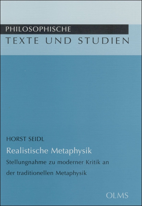 Realistische Metaphysik - Horst Seidl