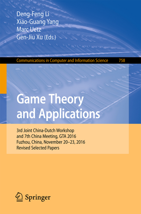 Game Theory and Applications - 