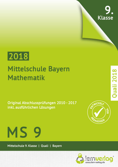 Abschlussprüfung Mathematik Quali Mittelschule Bayern 2018