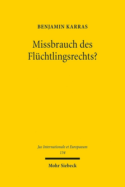 Missbrauch des Flüchtlingsrechts? - Benjamin Karras