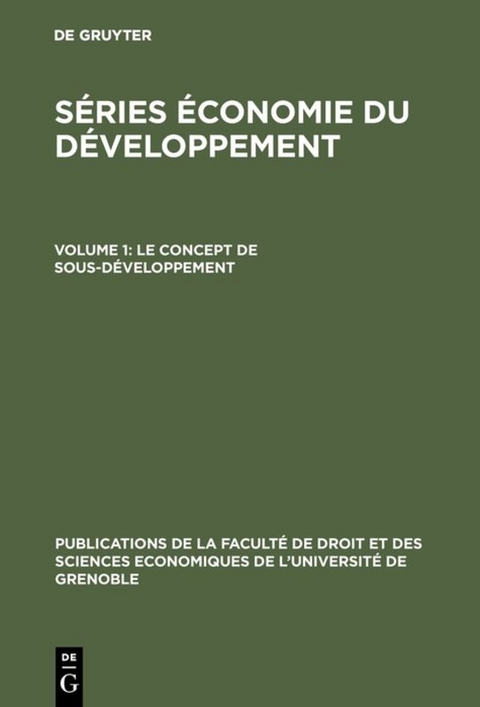 Le concept de sous-développement - 