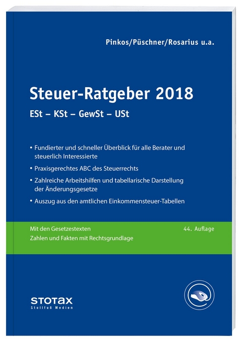 Steuer-Ratgeber 2018 - Claudia Boeddinghaus, Frank Henseler, Walter Niermann, Erich Pinkos, Wolfgang Püschner, Lothar Rosarius, Marcus Spahn