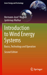 Introduction to Wind Energy Systems - Hermann-Josef Wagner, Jyotirmay Mathur