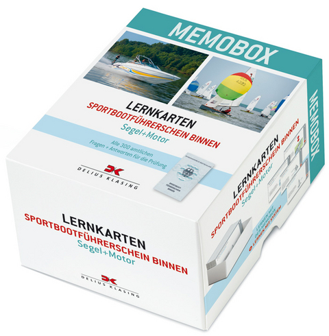 Lernkarten-Memobox Sportbootführerschein Binnen (Segel/Motor)