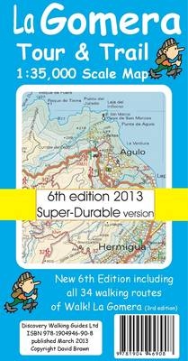 La Gomera Tour & Trail Super-Durable Map - David Brawn